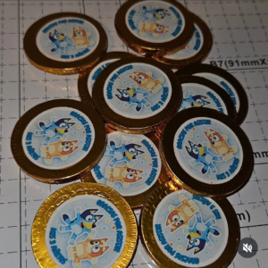 monedas de chocolate (12u)