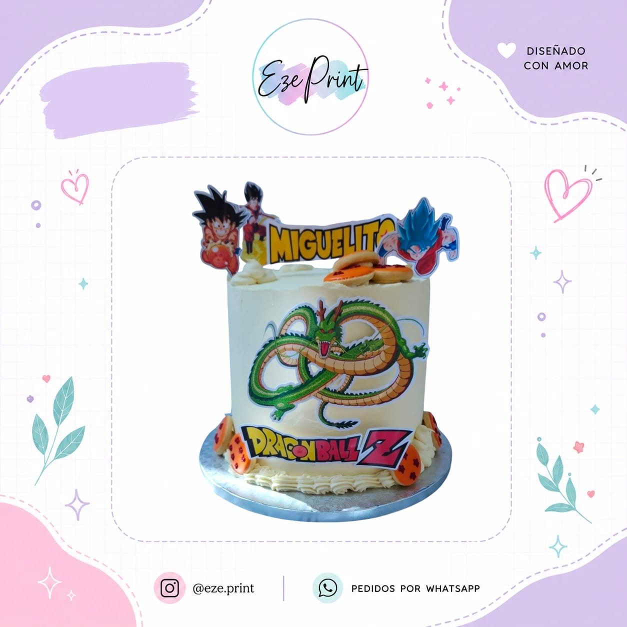 toppers personalizados para tortas y cupcakes grande